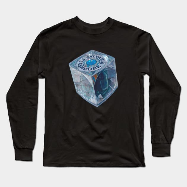 Flash Cube Photography Long Sleeve T-Shirt by karutees